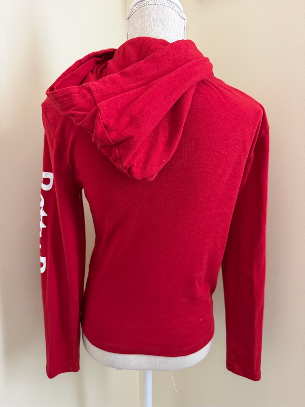 Betty Boop Red Long Sleeve Hoodie with Cherry Graphic - Picture 10 of 12